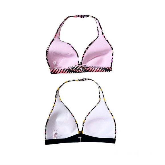 Victoria’s Secret 34C Bundle of 2 Triangle Bikini Swim Tops Geo Print - Picture 4 of 9